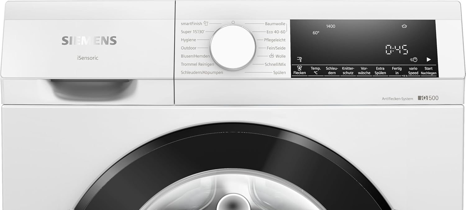 Siemens WG54G2Z41, iQ500, washing machine, free-standing, waterPerfect Plus, anti-stain system, speedPack L, outdoor program, soft drum, aquaStop, front loader, iQdrive, 10 kg, 1400 rpm