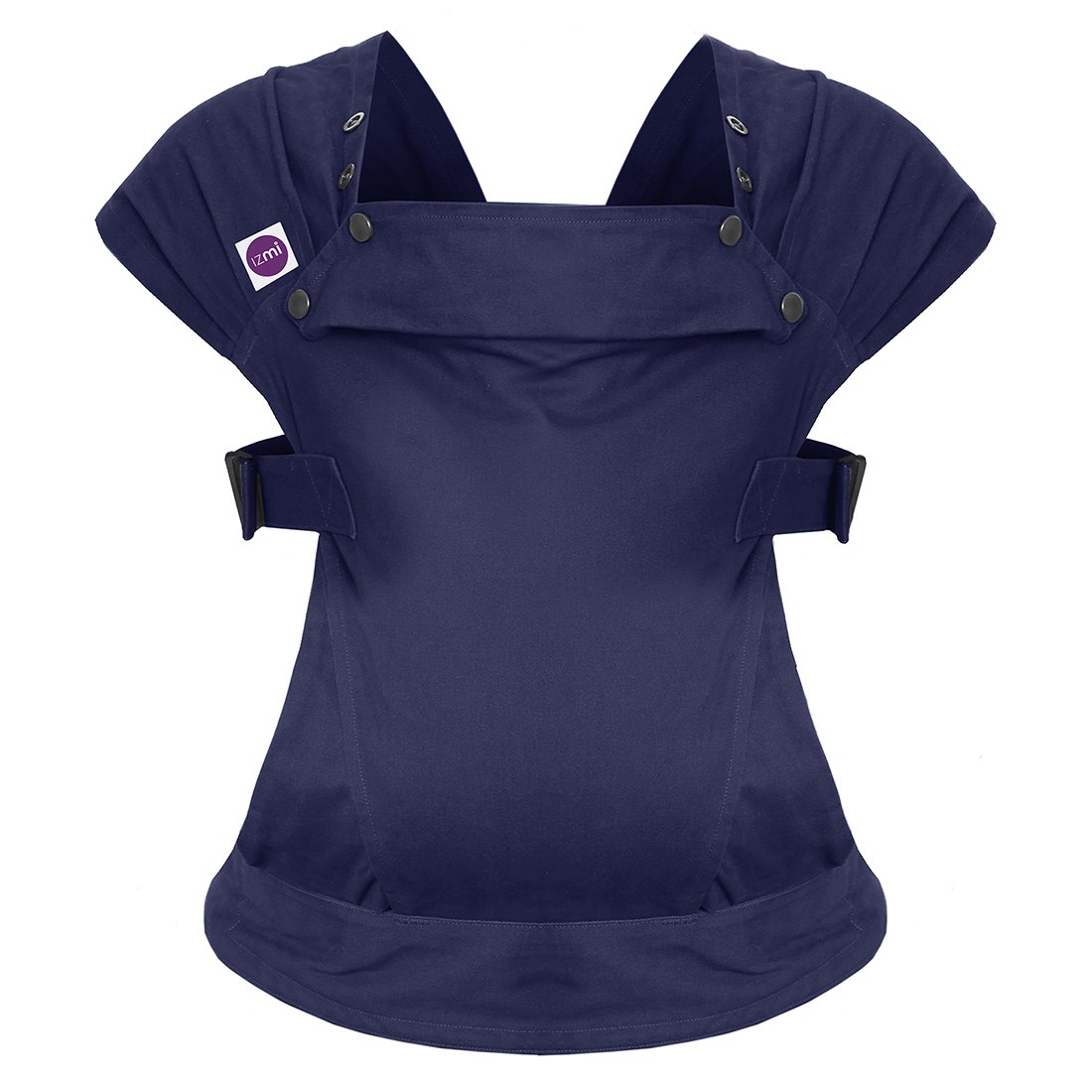 izmi Cotton Baby Carrier Chic Healthy Design with Flexible Shoulder Straps for Babies from 3.2kg to 15kg Midnight Blue