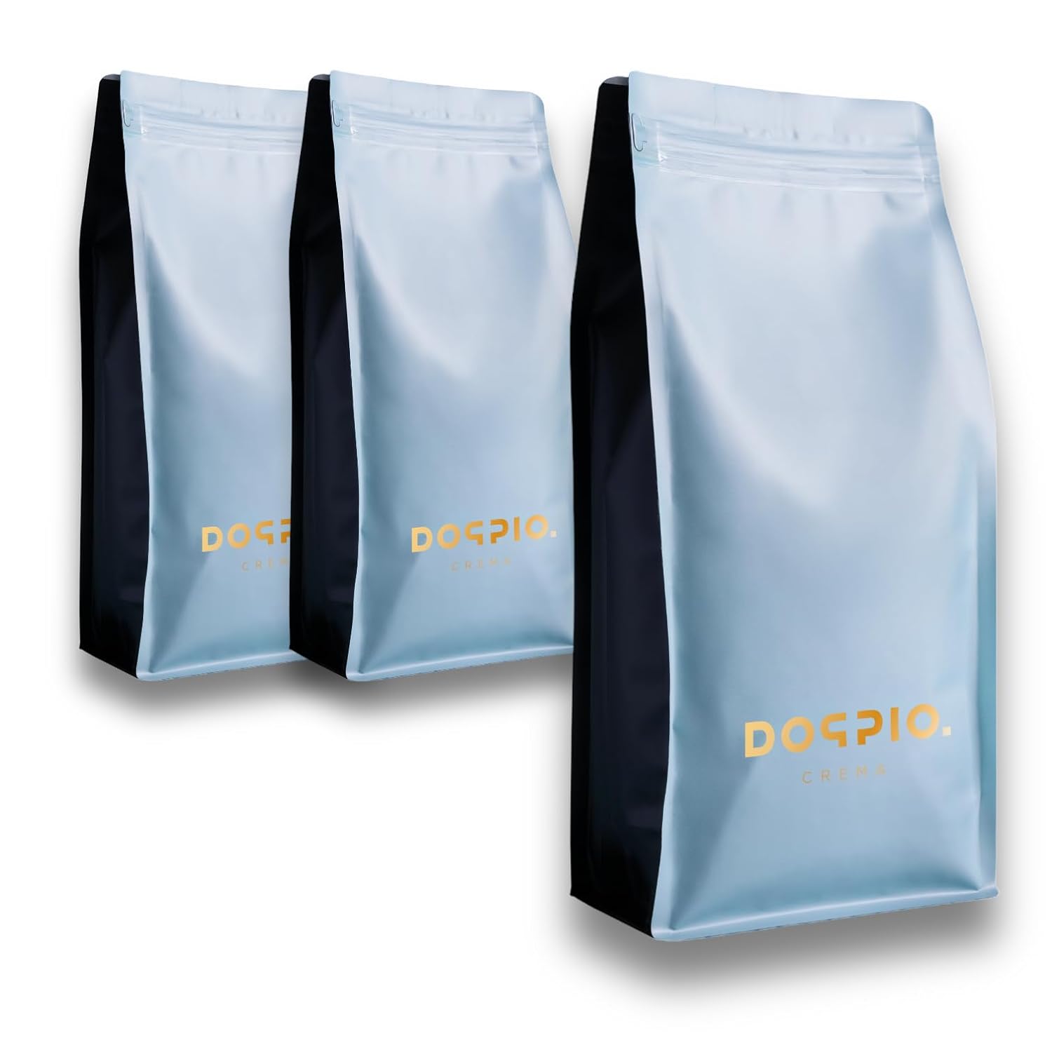 Doppio Crema Coffee, Arabica Mixture, Fully Automatic Machine, Whole Beans, Mild Roasting, Aromas of Chocolate & Blueberry, Creamy, Italiano Cremoso, Coffee Beans, Intensity 2/4, 3000 g