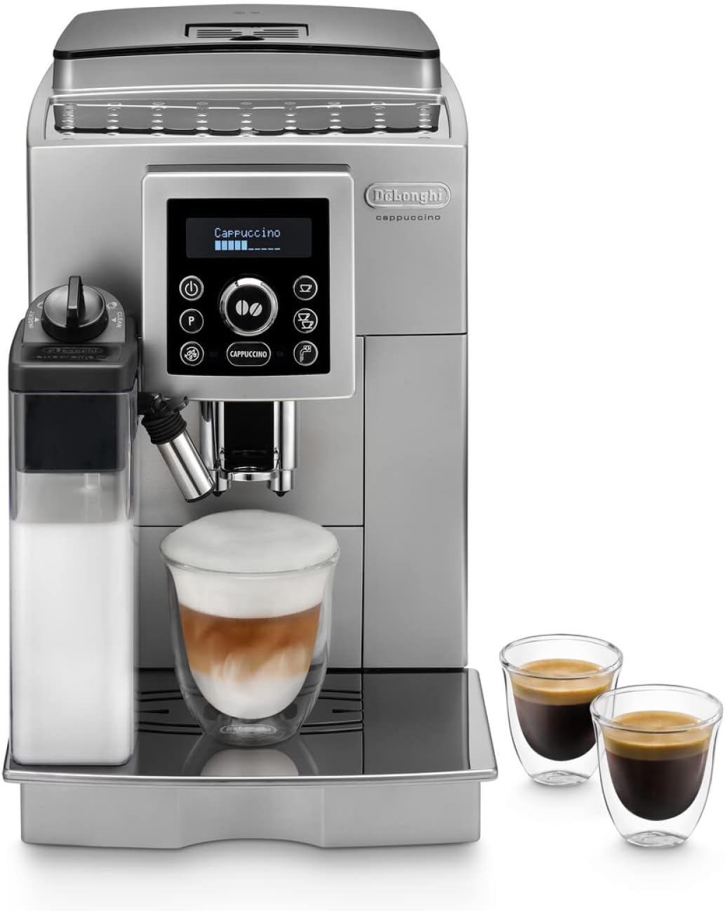 DeLonghi ECAM 23.420 Fully Automatic Coffee, Cappuccino Machine (1.8 Liters, Steam Nozzle)