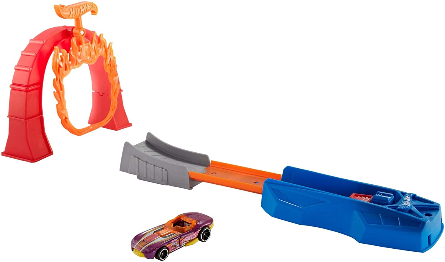 Hot Wheels Fth81 Classic Stunt Fire Ring Set