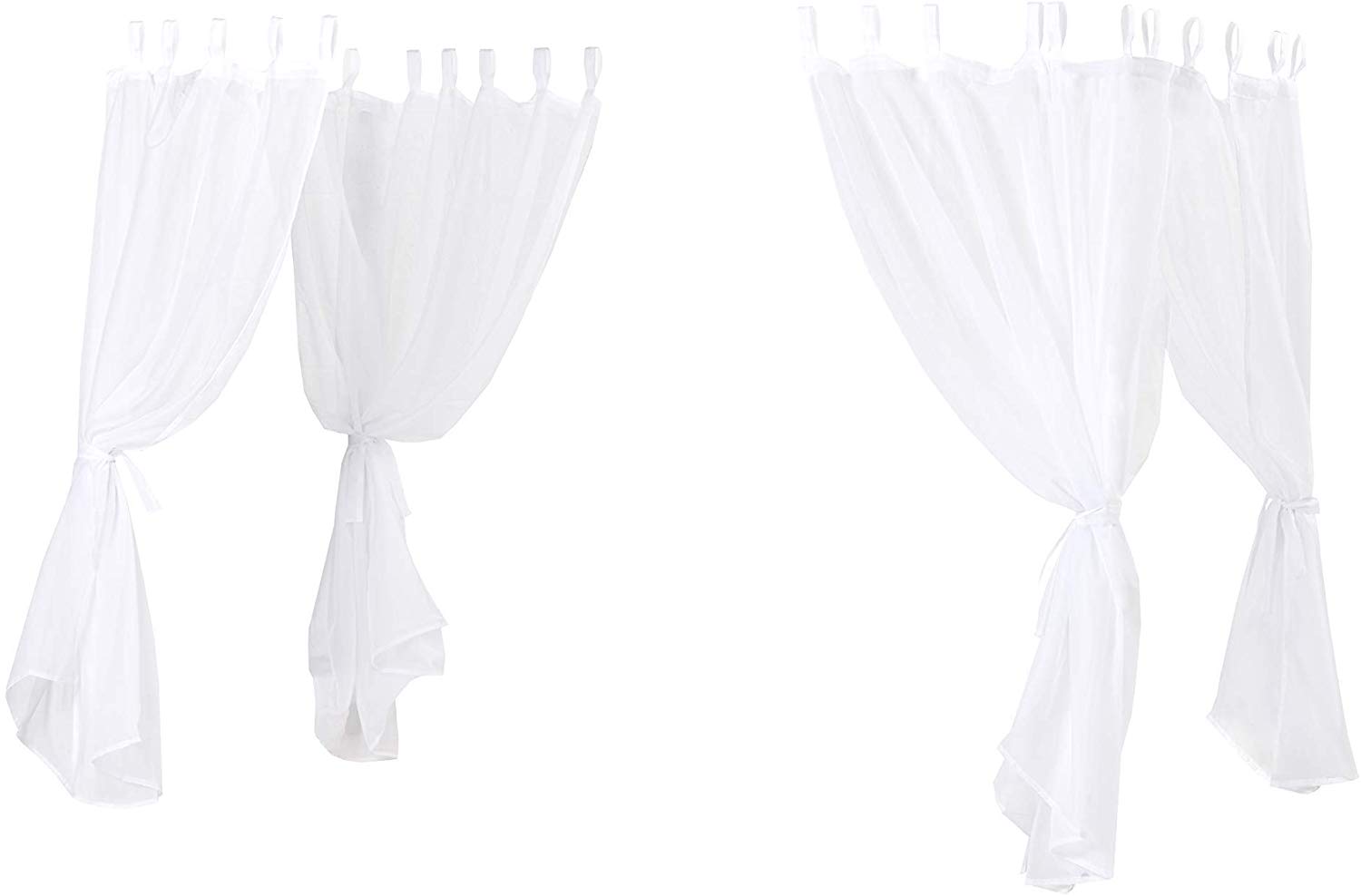 Hoppekids Basic Canopy Canopy, Polyester, White, 90 x 200 cm