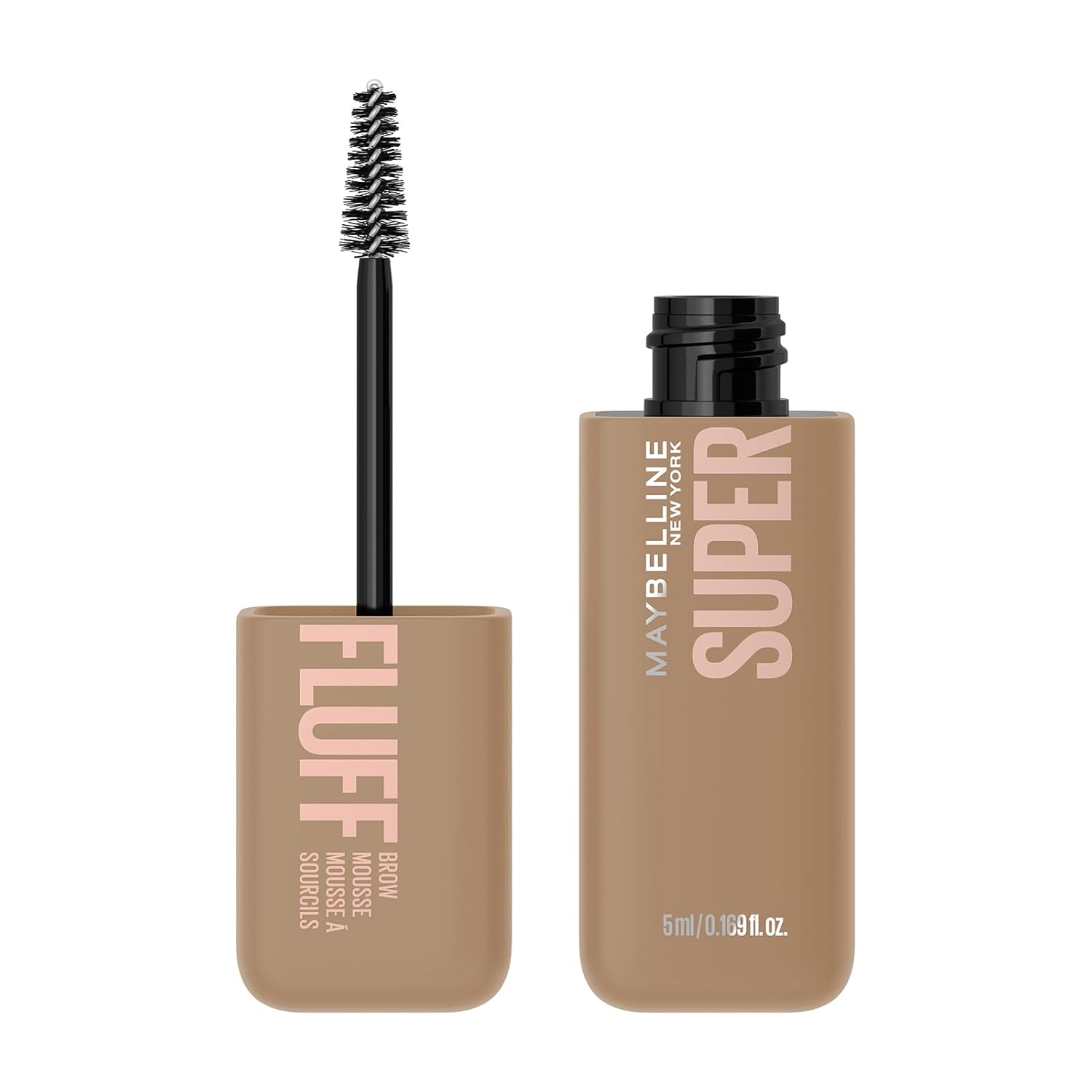 Maybelline New York Superfluff Eyebrow Mousse 250 Blonde Airy Eyebrow Makeup for Fluffy & Voluminous Eyebrows, 5 ml