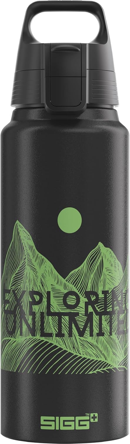 Sigg - Aluminum Water Bottle - WMB ONE - Made in Switzerland - ClimatePartner Certified - Suitable for Carbonated Drinks - Leakproof - Featherlight - BPA-free - Outdoor - 0.75L & 1L