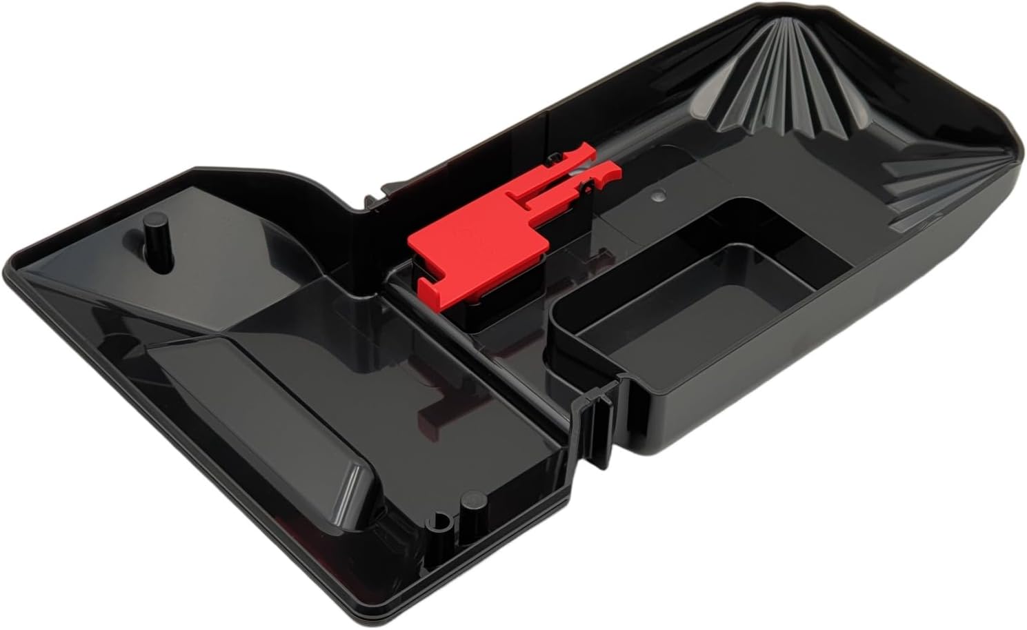 NaschLager Drip Tray 11023213 Compatible with Bosch Siemens EQ.6 / EQ.6 Plus (TE6, TES6, TIS6) Black with Red Float - Suitable for TE651509DE, TE653501DE, TE655503DE, TE657503DE, TE657509DE