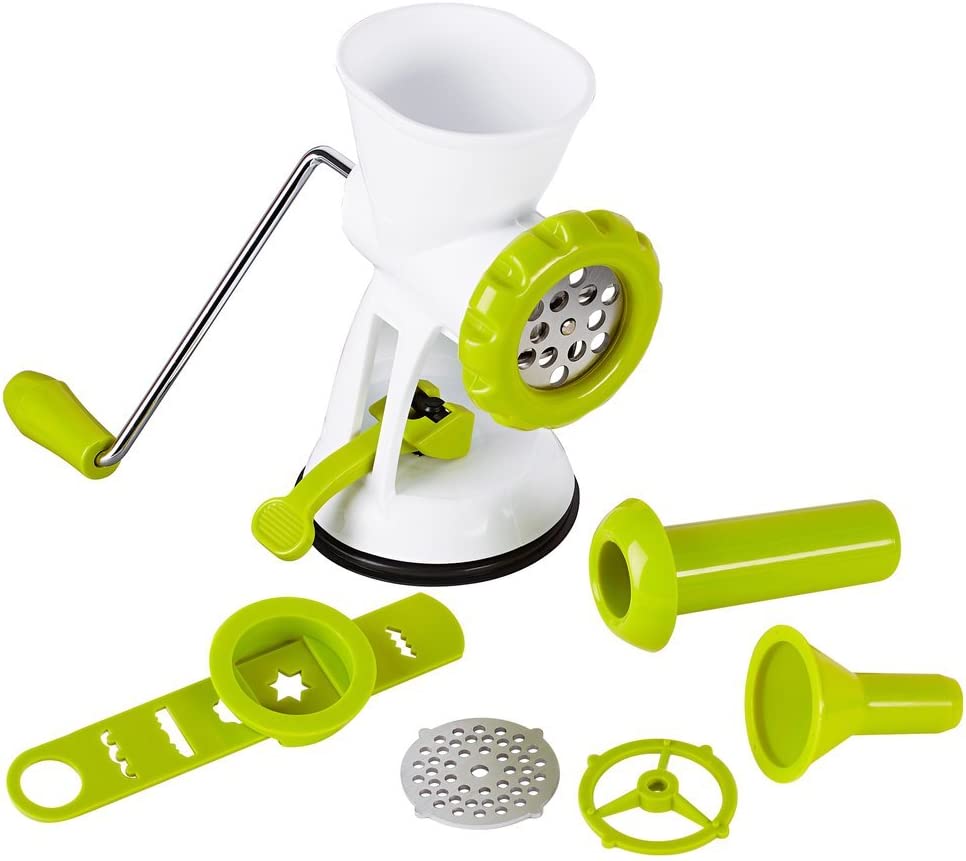 Haushalt International Meat Mincer with Plastic Stand Secure Saugfus