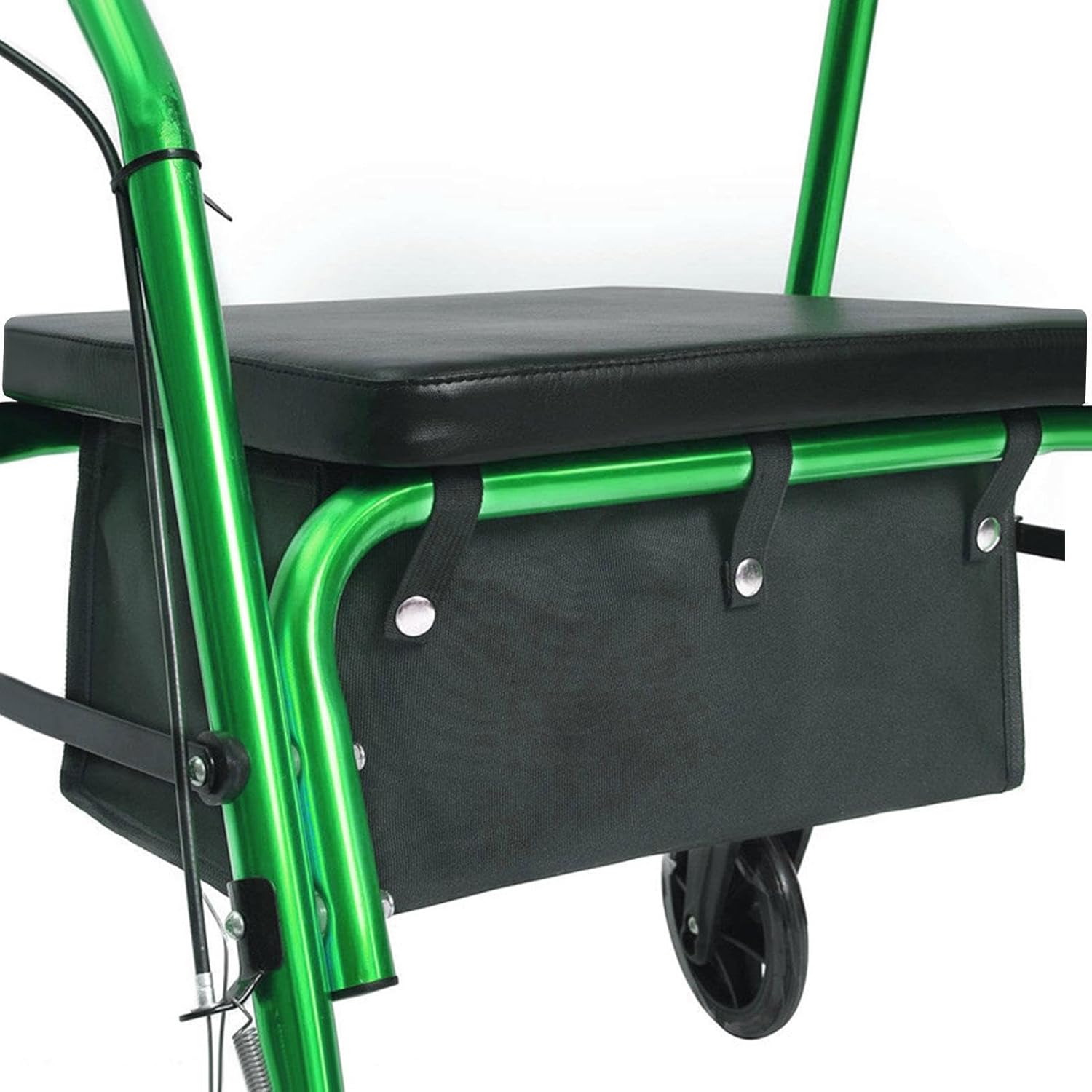 Whnbuij Rollator Basket Bag - Replacement Storage for Walker, Adjustable Under Seat Organizer | Shopping Essentials Large Bag for Accessories, Reusable Fixing Basket