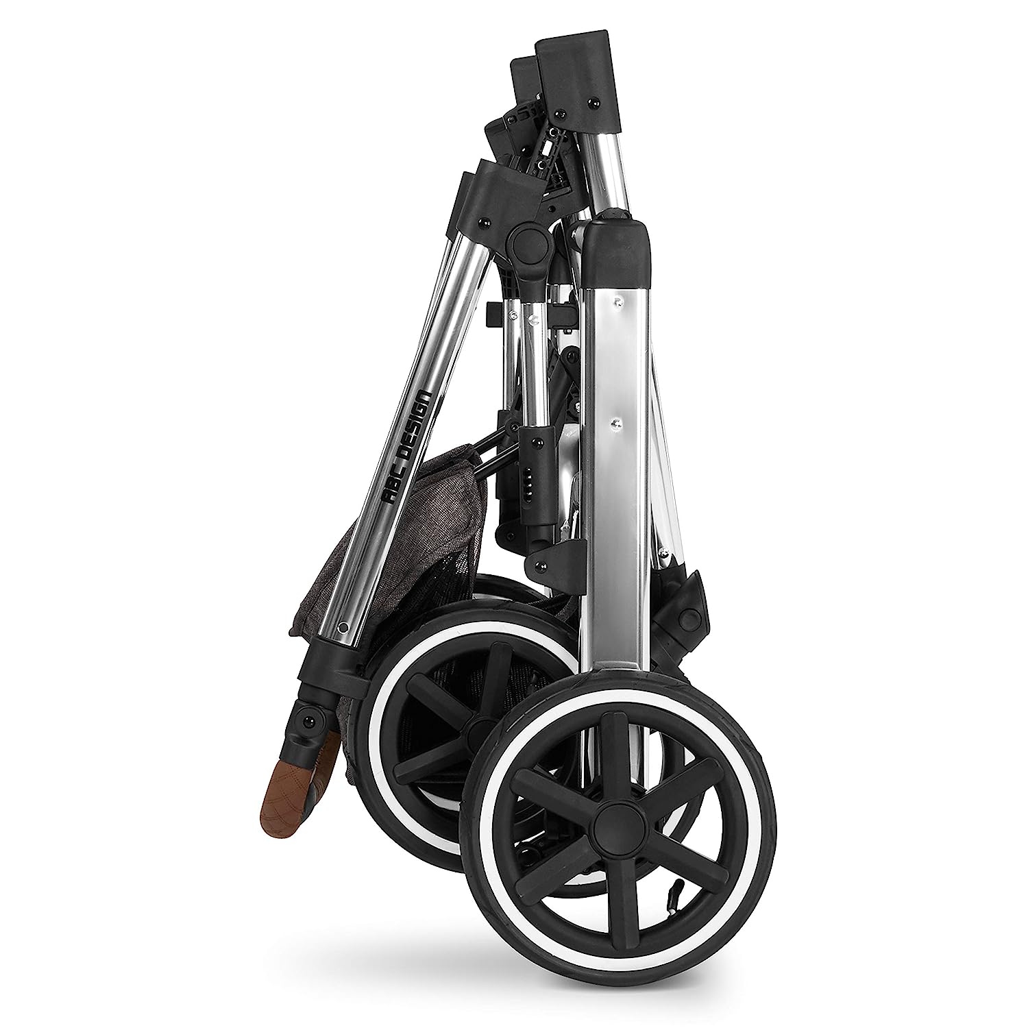 ABC Design Salsa 4 Pram / Pushchair / Pushchair / 3-in-1 Set / ABC Tulip Baby Seat with Adaptor Asphalt