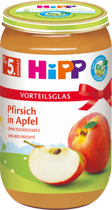 HiPP Fruits peach in apple, from the 5th month, 250 g