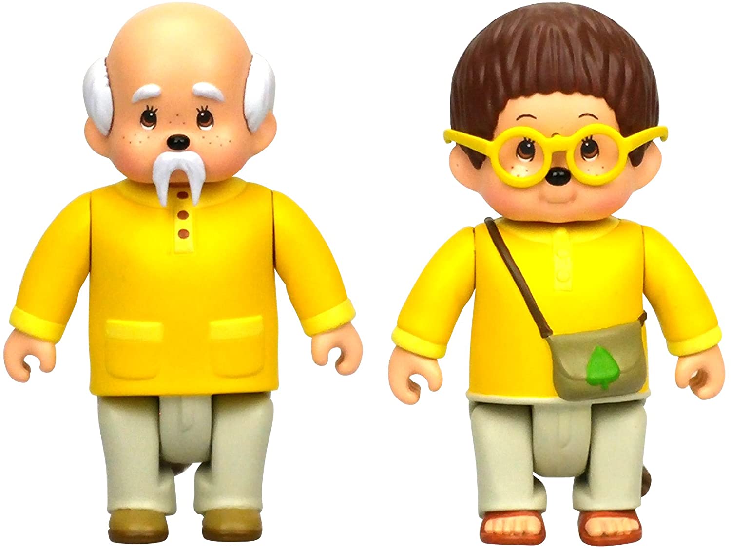 Monchhichi – 81503 – Figurine articulée Hardwood – Silvius, 7.5 cm Set of 2