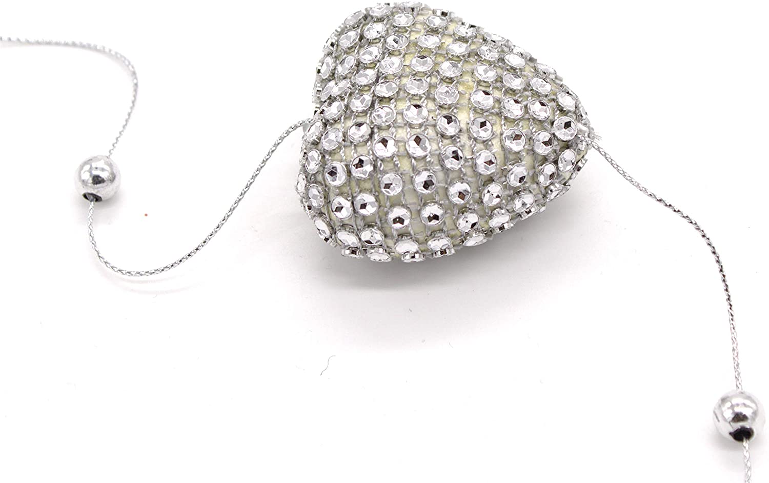 Daro Deko Garland With Hearts In Rhinestones 140 Cm