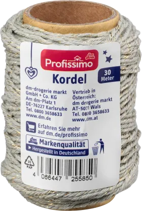 Profissimo cord mint/gold, 30 m