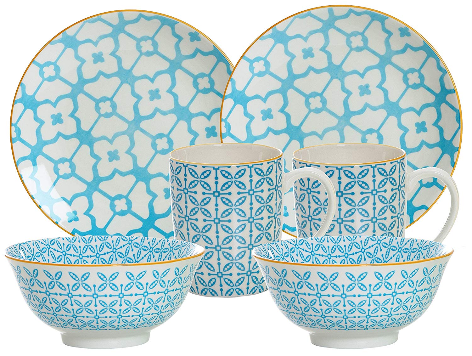 Ritzenhoff & Breker Makina Brunch And Breakfast Crockery Set 6 Pieces Porce