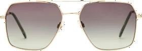 SUNDANCE Sunglasses adults golden, square metal frame, 1 piece
