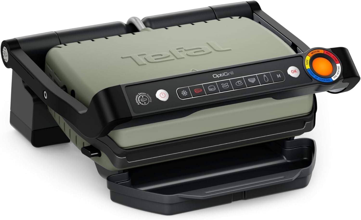 Tefal GC71ELE0 OPTIGRILL ECO DESIGN LICHEN EU 715_INTELLIGENT GRILL, Metall, LICHTEN