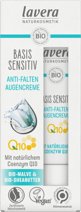 lavera Eye cream base sensitive anti fold Q10, 15 ml