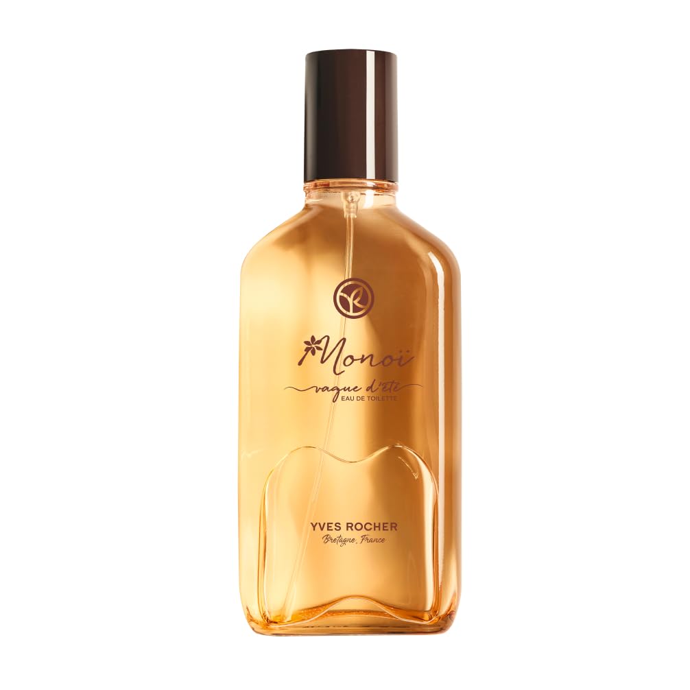 Yves Rocher Monoï Eau de Toilette VAGUE D\'ÉTÉ 100 ml | Exotic Perfume for Women with Fresh Summer Fragrance | Perfume Women | Eau de Toilette for Paradise Feelings