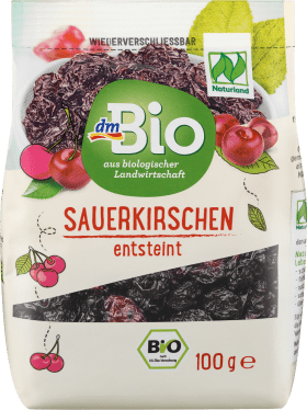 dmBio Dried fruit Sour cherries, pitted, Naturland, 100 g