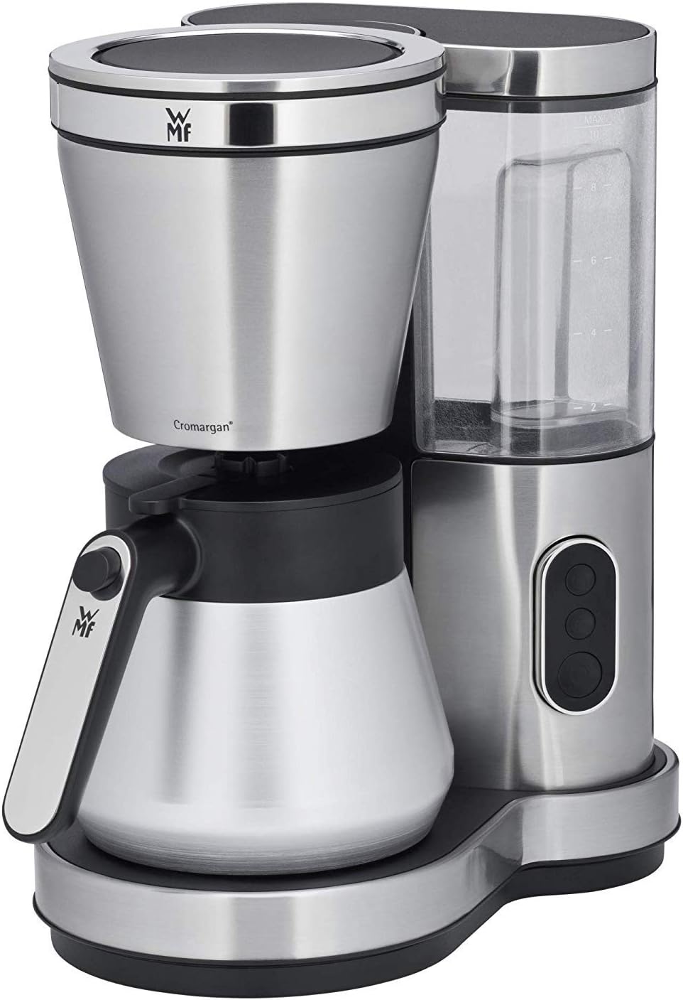 WMF Lono Aroma Freestanding Drip coffee maker Black, Silver 8 cups Semi-auto Lono Aroma, Freestanding, Drip coffee maker, Ground coffee, Black, Silver
