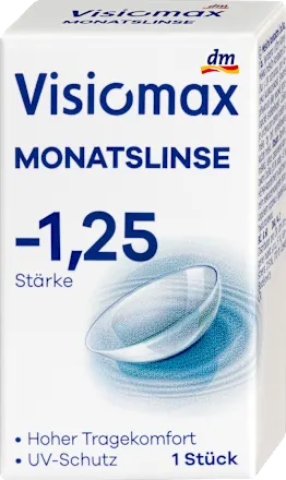 Visiomax Monthly contact lens, diopter -1.25, 1 piece