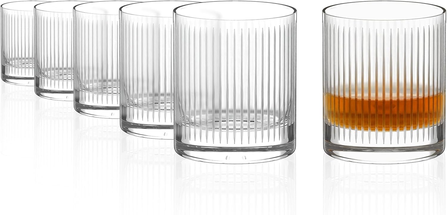 Stölzle Lausitz NYB SOHO Whisky Glasses, Set of 6, 320 ml, High-Quality Whisky Tumbler in Timeless Design, Whisky Glasses Made of Lead-Free Crystal Glass, Dishwasher Safe, Made in Germany