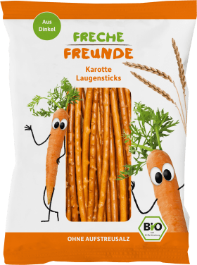 FRECHE FREUNDE Snack Liegensticks carrot, 75 g