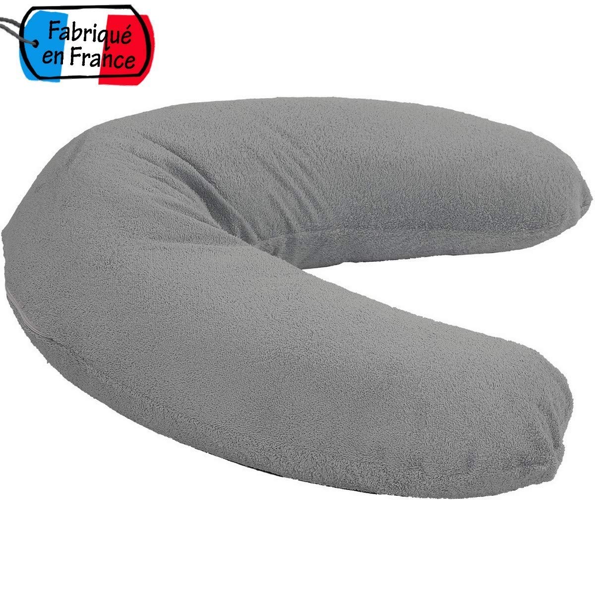 Unbekannt Looping Nursing Pillow Terry Towelling Grey