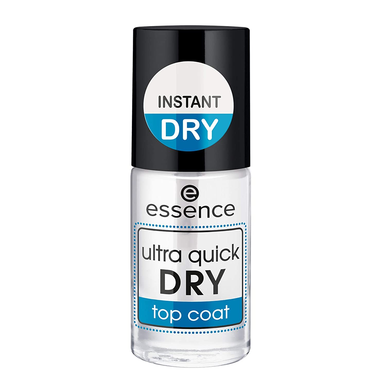 essence cosmetics essence Ultra Quick Dry Top Coat, Transparent, Quick-Drying, Translucent, No Acetone, Vegan, Microplastic Particles Free (8 ml)