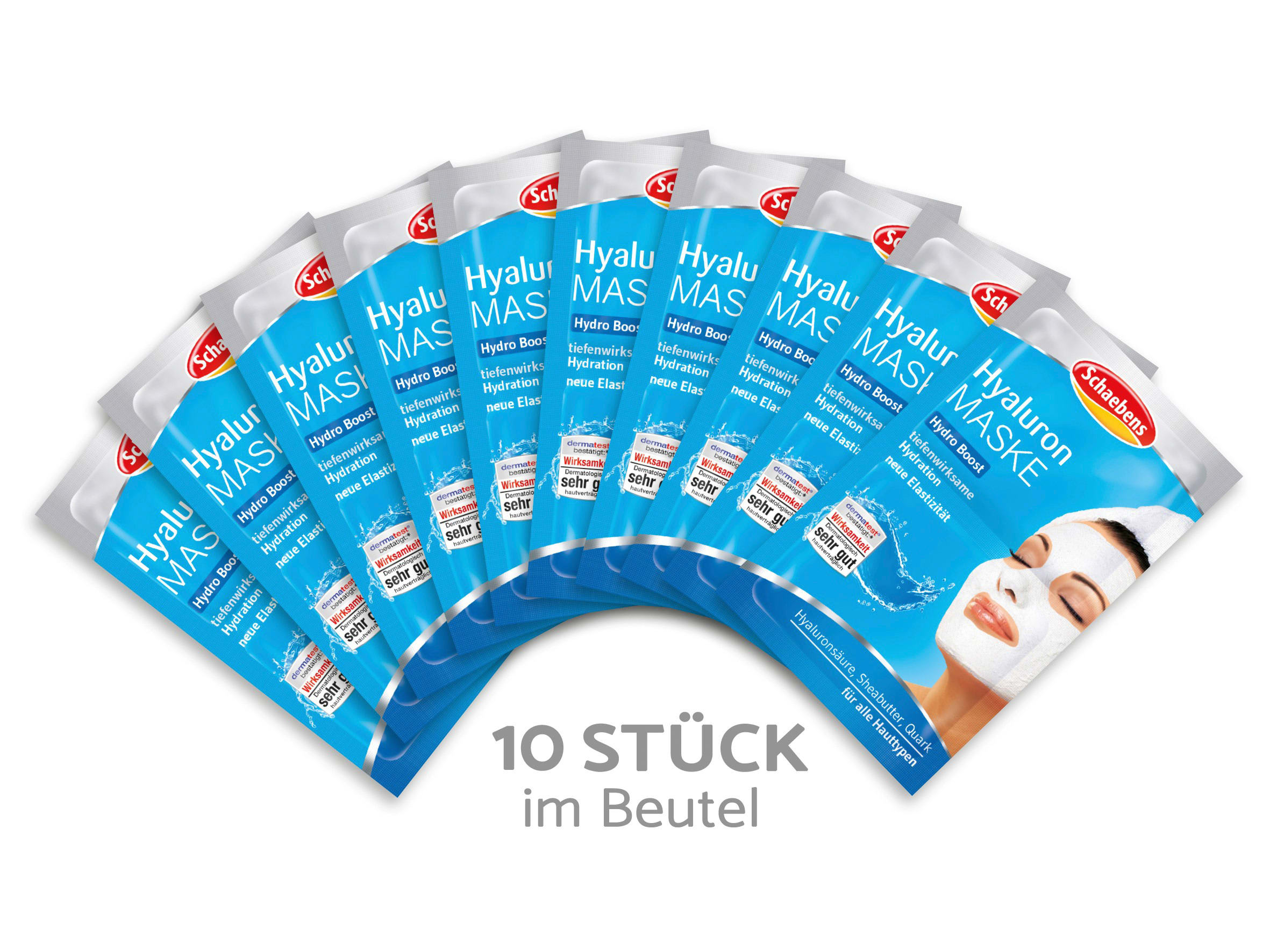 Schaebens Hyaluron Masks 10 Pieces, 100 Ml