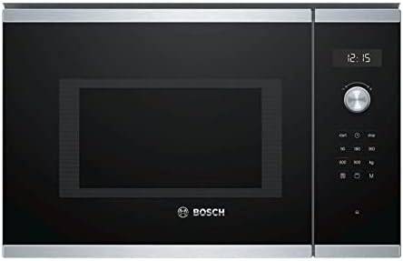 Bosch BEL554MS0 Series 6 Built-In Microwave / 900 W / 25 L / Turntable 31.5 cm / Left Door Hinge / Stainless Steel / AutoPilot 8 / Grill Function