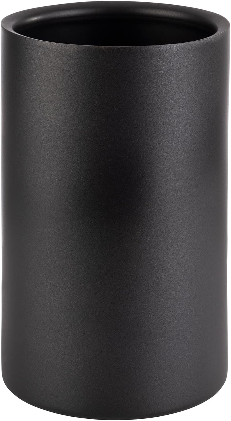 APS 36127 Double-Walled Bottle Cooler / Wine Cooler for Bottles with Max. Diameter 10 cm Black / Outer Diameter 12 cm Height 20 cm