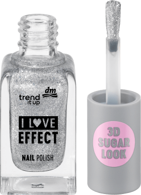 trend !t up Nailack Effect 010 Silver Glitter, 8 ml
