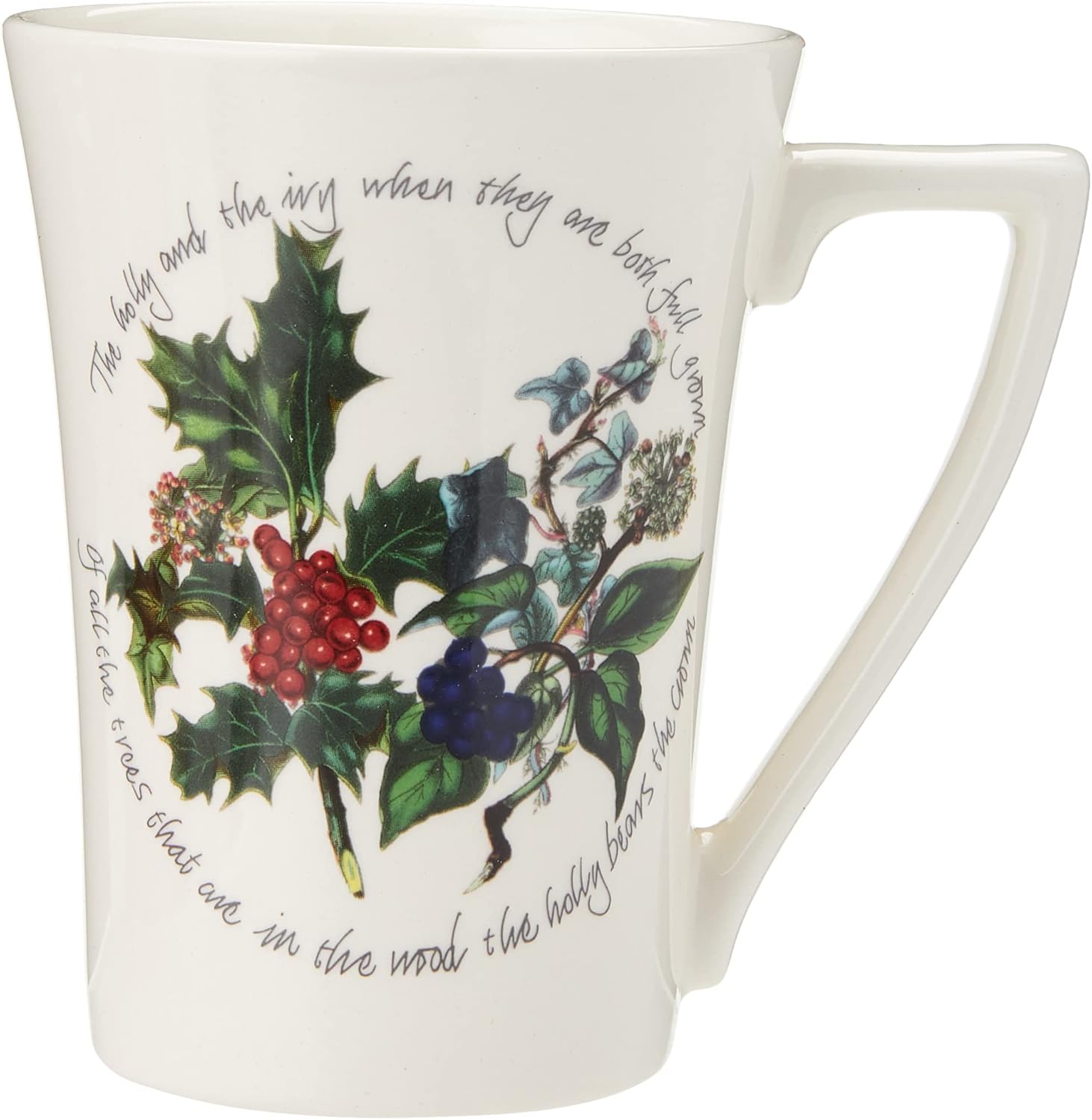Portmeirion The Holly & Ivy Mugs (M) S/2, Ceramic Multi-Colour, 9 x 12 x 12 cm