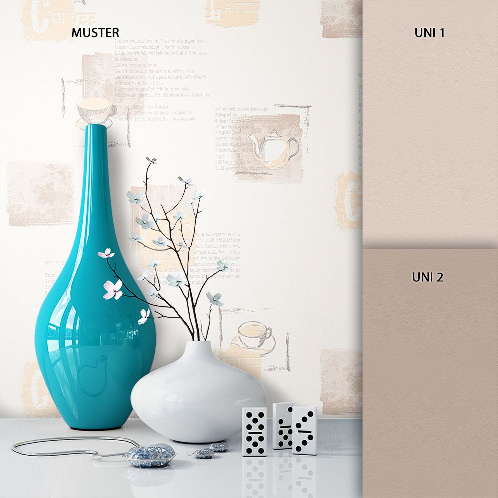 Newroom Design Newroom Non-Woven Wallpaper Beige/Brown/Cream Natural Fun Modern And Elegan