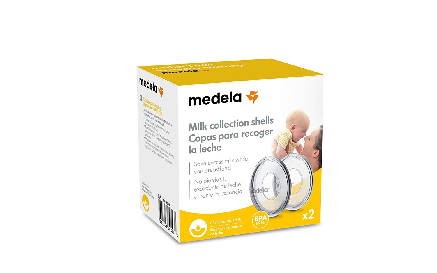 Medela 008.0240 Breastmilk Collection Shells, Multi-Colour