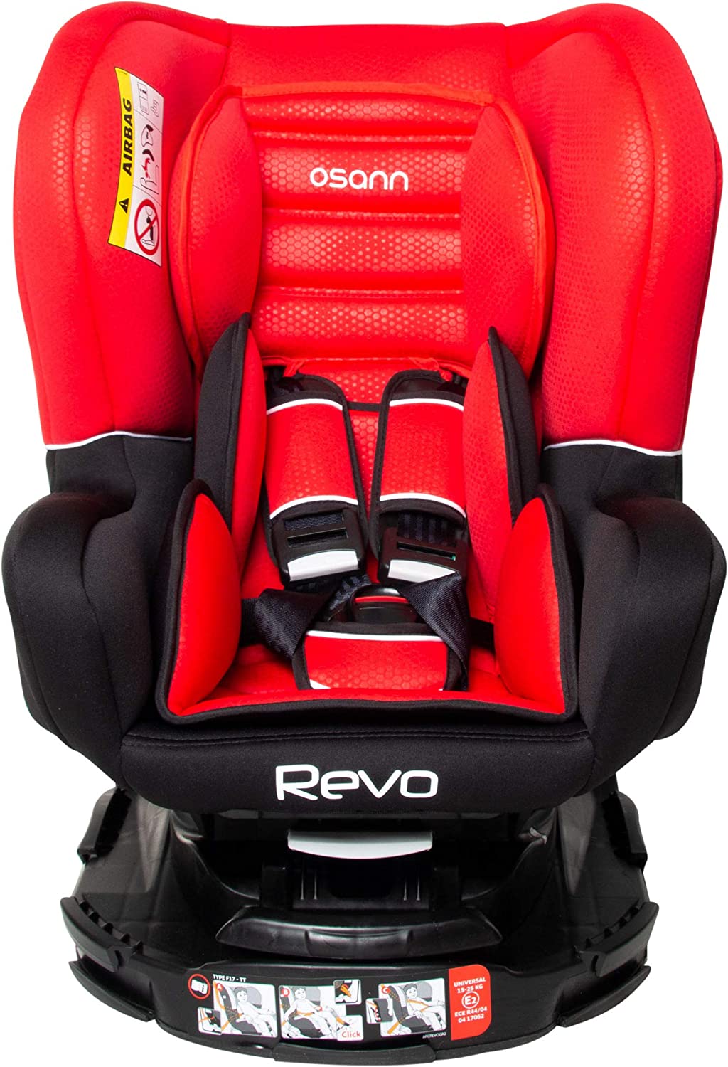 Osann Revo SP Reboarder Group 0+/1/2 (0-25 kg) 360 Degree Rotating Luxe Rouge