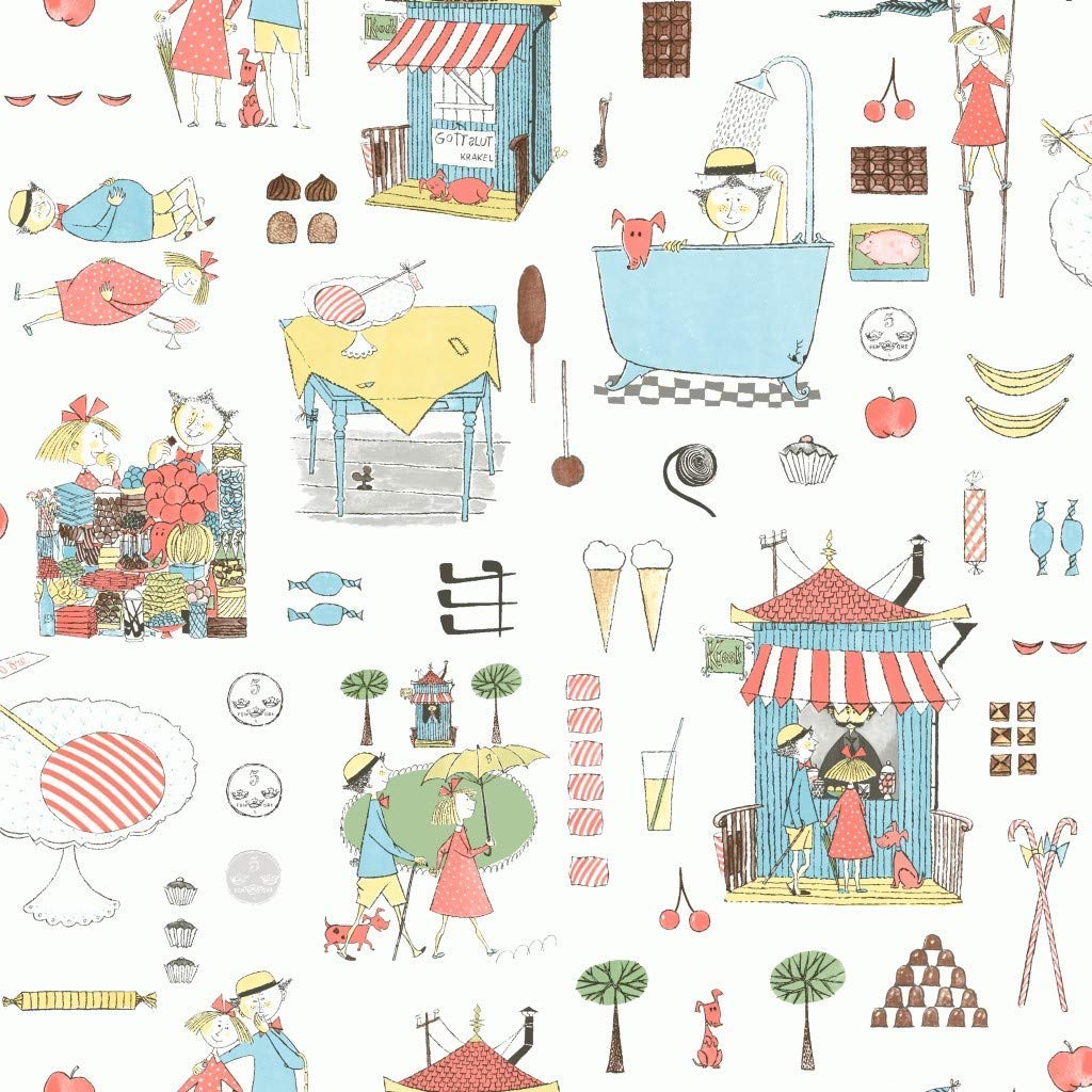 Borastapeter Scandinavian Designers Mini 6242 "Krakel Spektakel"