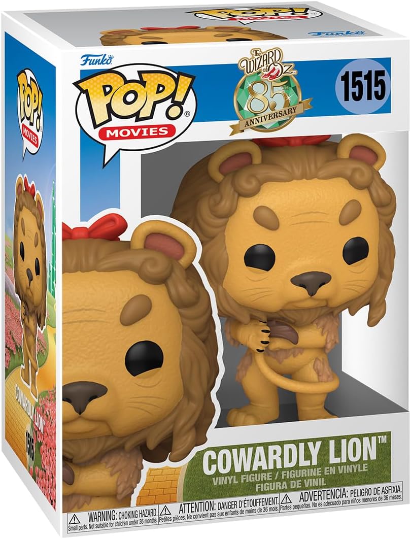 Funko POP! Movies: The Wizard of Oz - Cowardly Lion - 1/6 Quote For Rare Chase Variant - Flocked - Vinyl Collectible Figure - Gift Idea - Official Merchandise - Movies Fans