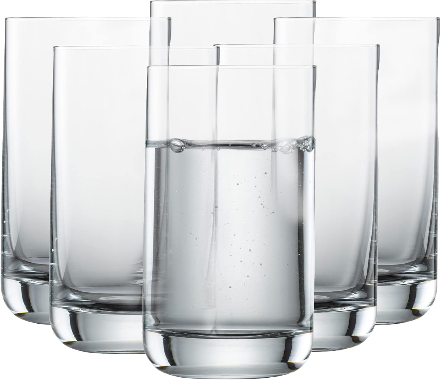 SCHOTT ZWIESEL Allround Simple Tumbler (Set of 6), Straightforward Drinking Glass for Water or Juice, Dishwasher Safe Tritan Crystal Glasses, Made in Germany (Item No. 123661)