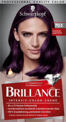 Schwarzkopf Brillance Hair Color Dark Amethyst 703, 1 pc