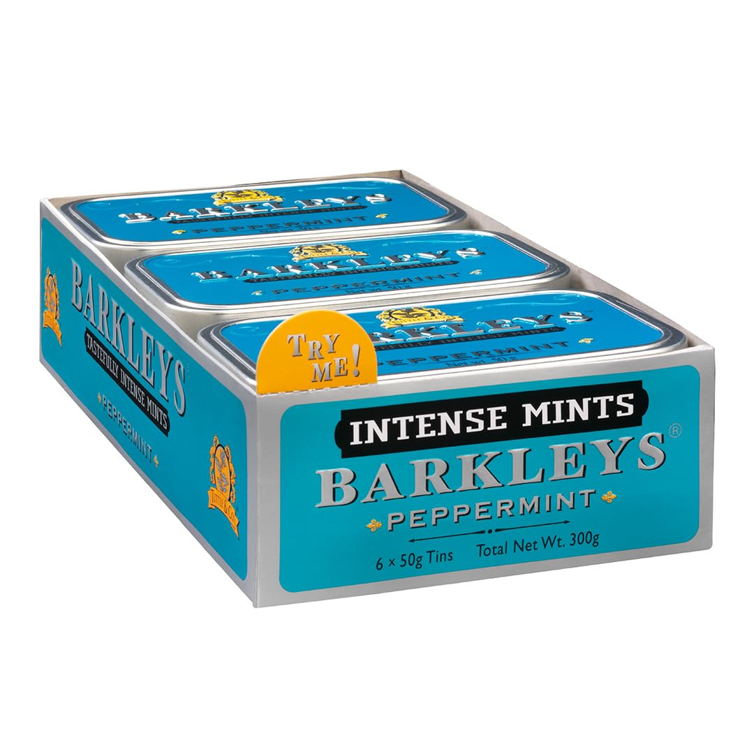 Barkleys Classic Mints Peppermint, 6 Tins, Pack of 6 (6 x 50 g)