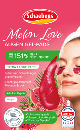 Schaebens Eye gel pads Melon Love (1 pair), 2 pcs