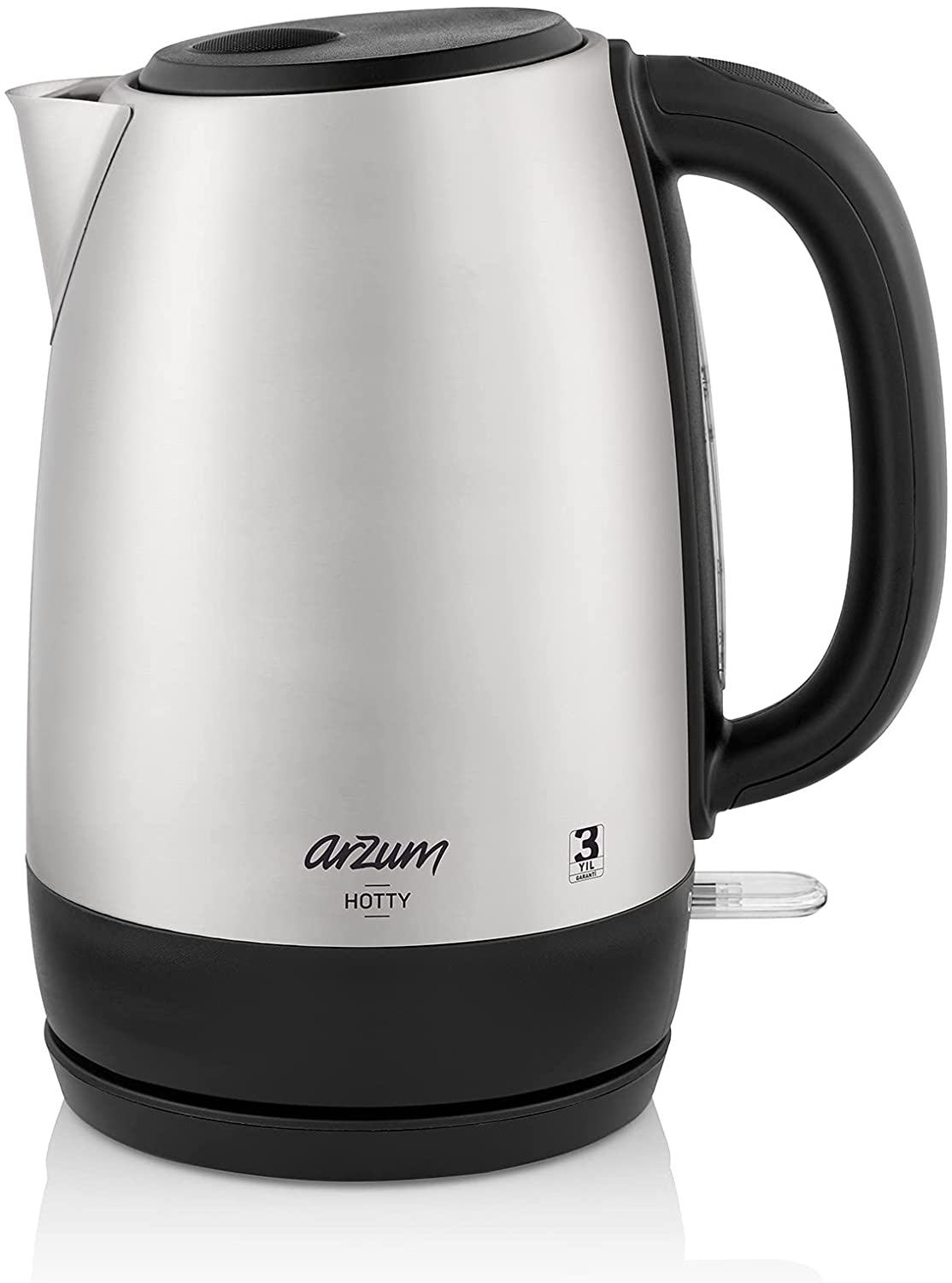Arzum Hotty Stainless Steel Kettle, 1.7 L