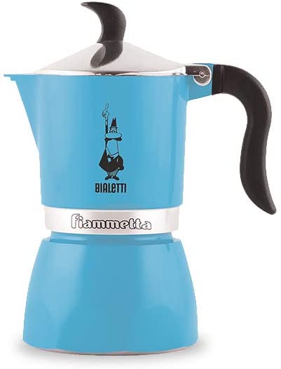 Bialetti Fiammetta 4631 Espresso Maker for 1 Cup Aluminium Light Blue 30 x 20 x 15 cm