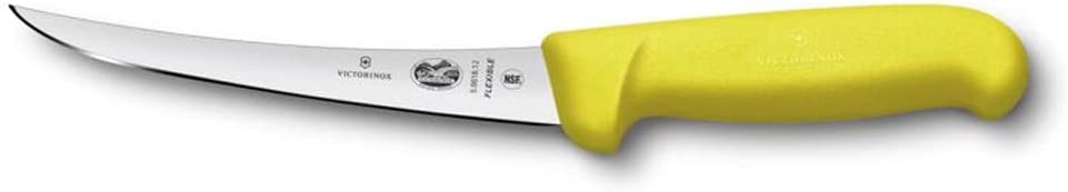 Victorinox Fibrox Chef\'s Knife, Boning Knife, Extra Sharp Blade, Stainless Steel, Dishwasher Safe, Swiss Made