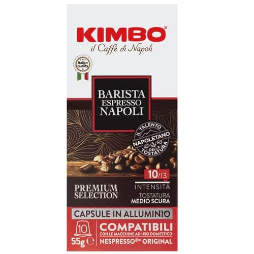 Kimbo Barista Espresso Napoli Coffee Capsules Compatible with the Nespresso Original (0.05 kg)