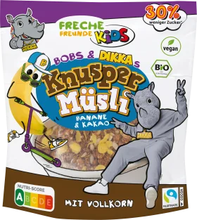 FRECHE FREUNDE FRECHE FRIENDE children's muesli crunchy muesli banana & cocoa, 280 g