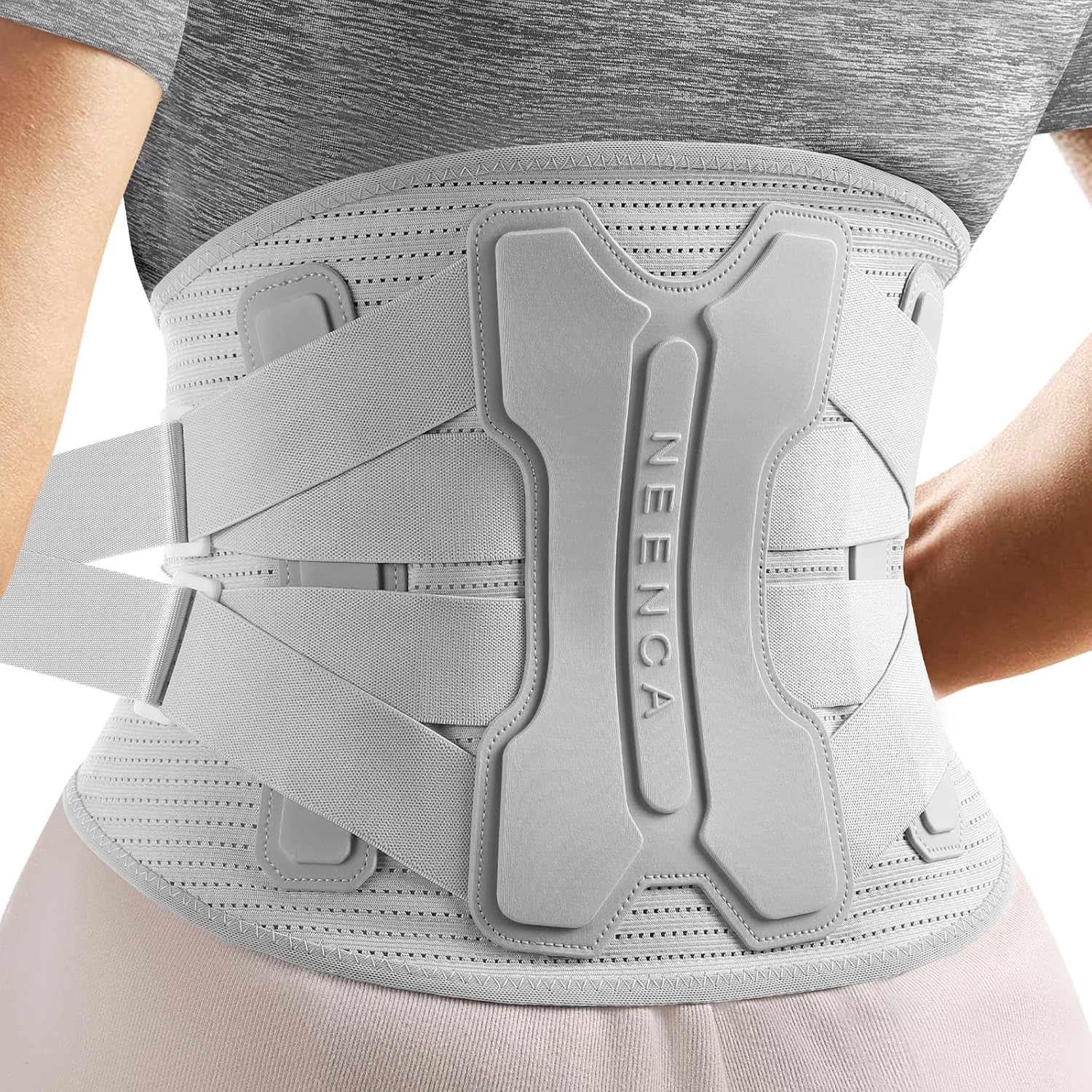 NEENCA Store NEENCA Back Support Belt for Lower Back Pain Relief with Bionic Support System, Lumbar Support Belt for Women and Men with Lumbar Pad