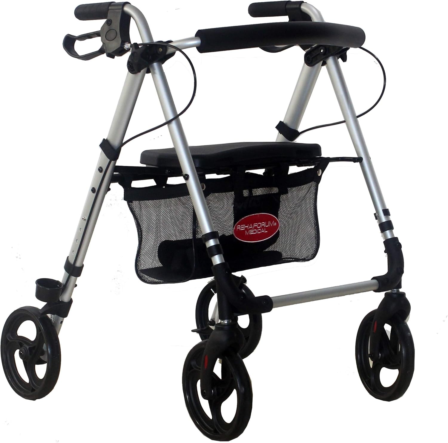 Rehaforum RFM Actimo Light Walker Ultralight Walking Aid | Seat Height Adjustable, Backrest, Foldable