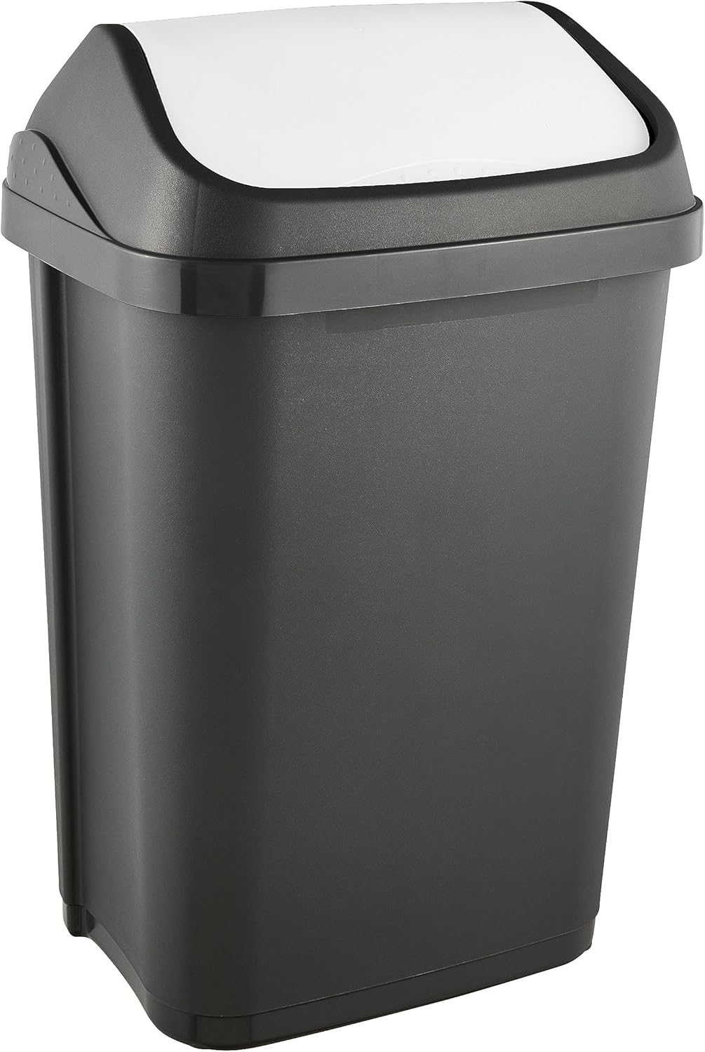 Medium 25L graphite Swing-Bin rubbish bin, available in 3 sizes and 2 colors